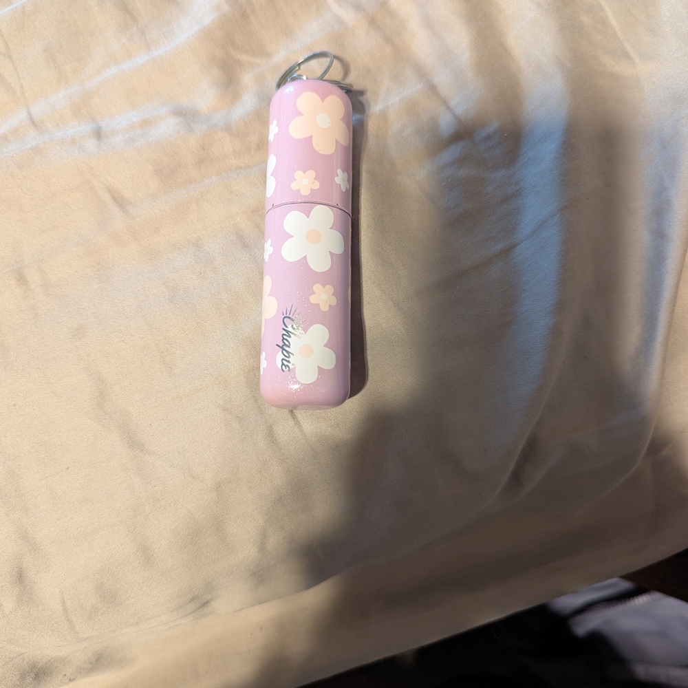 Pink Floral Lipstick Case